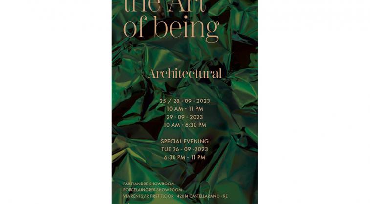 The Art of being Architectural 25 / 29 - 09 - 2023
